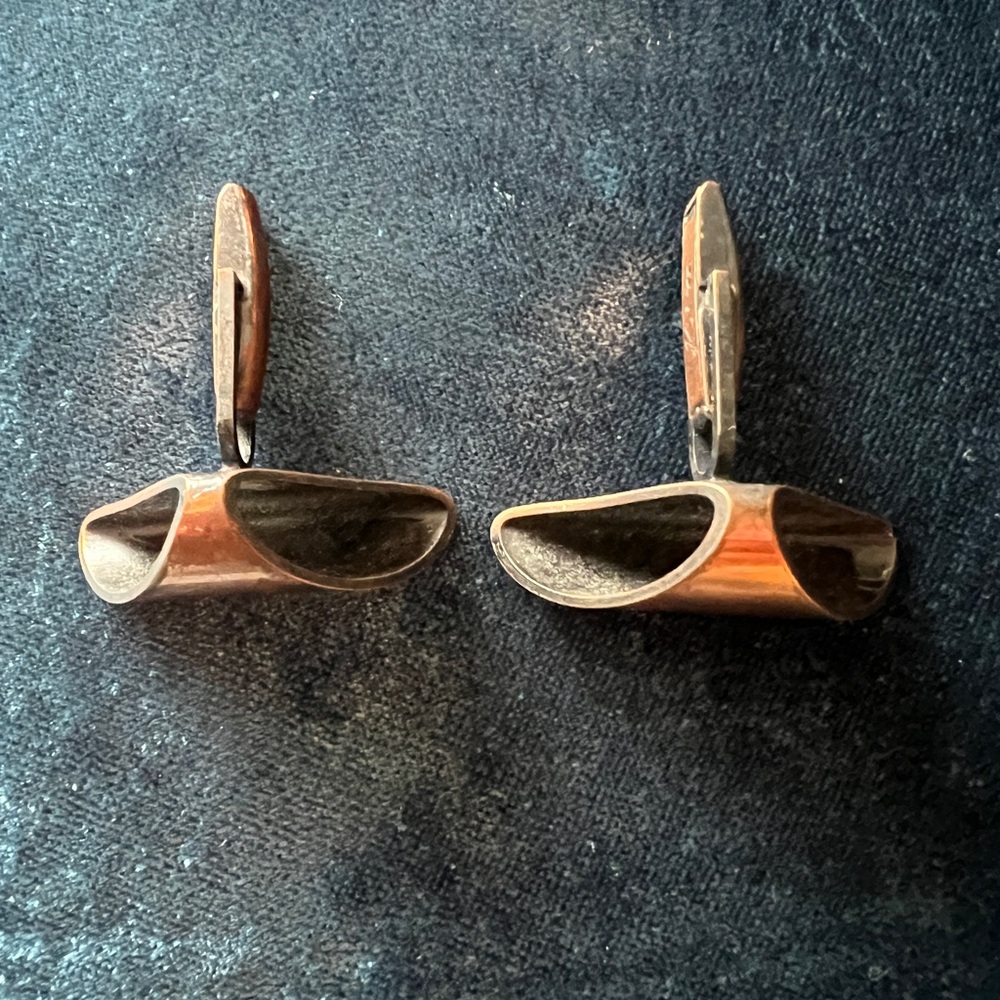 Vintage Copper Cuff Links - Picture 2 of 6